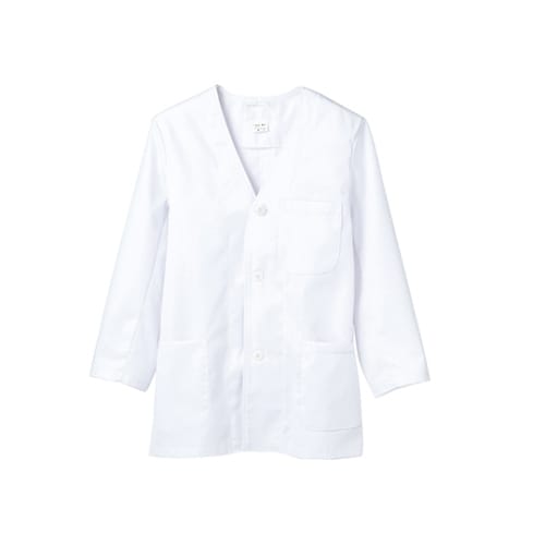 調理衣 メンズ 長袖 白 1−613 S
