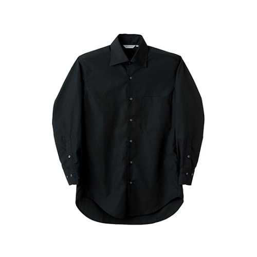 シャツ 男女兼用 長袖 黒 BS2541−1 M