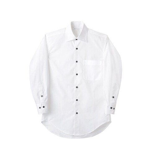 シャツ 男女兼用 長袖 白 BS2541−2 LL