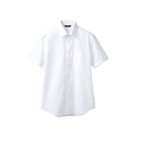 シャツ 男女兼用 半袖 白 BS2582−2 LL