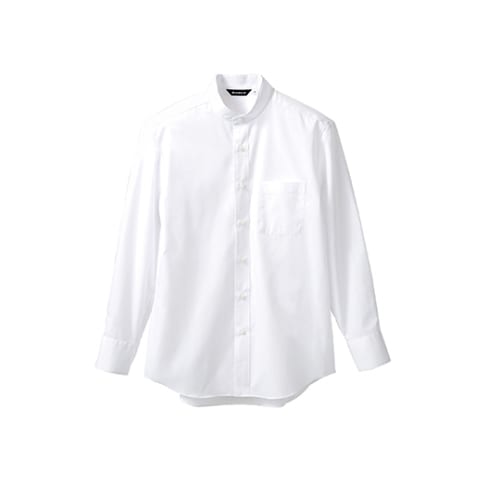 シャツ 男女兼用 長袖 白 BS2591−2 LL