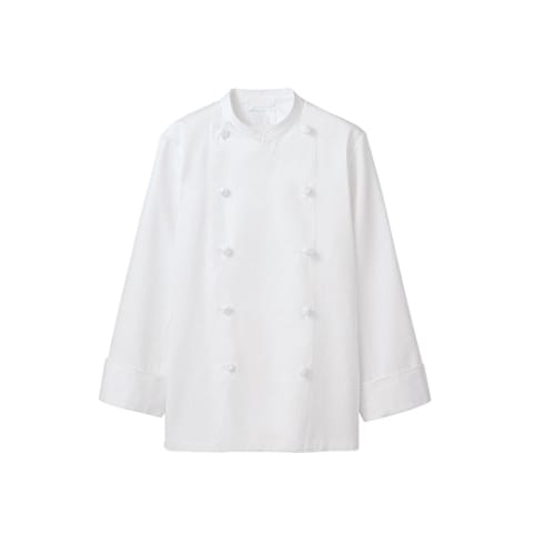 コックコート 男女兼用 長袖 白 4L