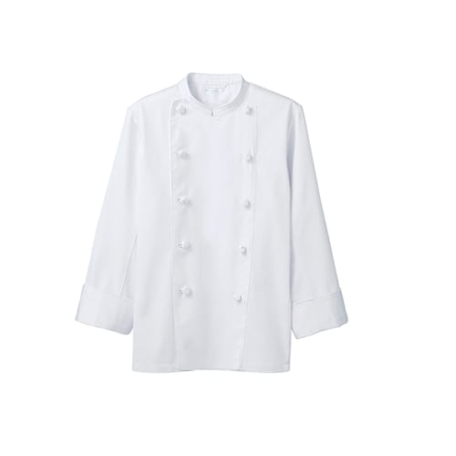 コックコート 男女用長袖 白 TC6621−2 S