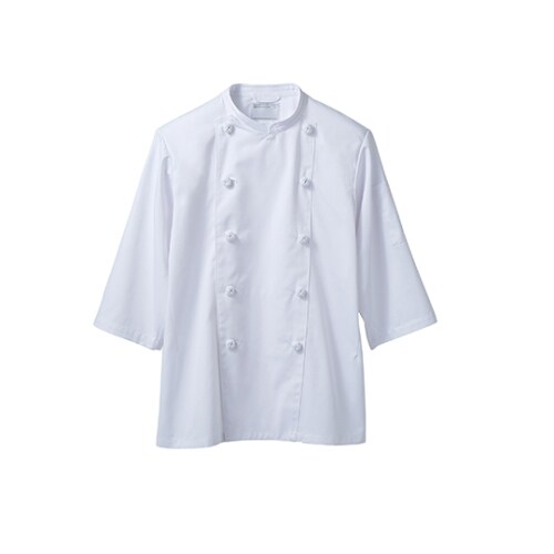 コックコート男女用7分袖 白TC6623−2 5L