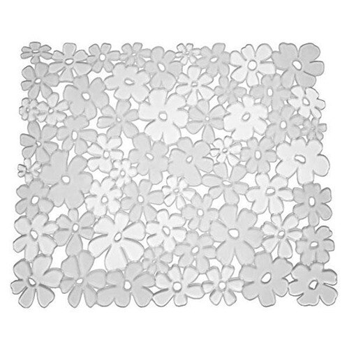 シンクマット花柄 S クリアー