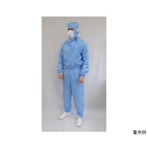 品質と経済性を追求マスク・フード一体続き服青)LL