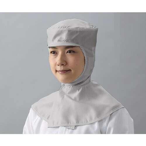 CB4047−7ツバ付フード M 灰