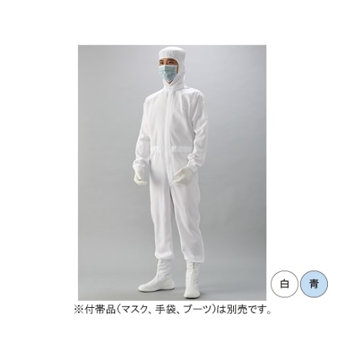 CK1334−1通気フード一体続服 L 白