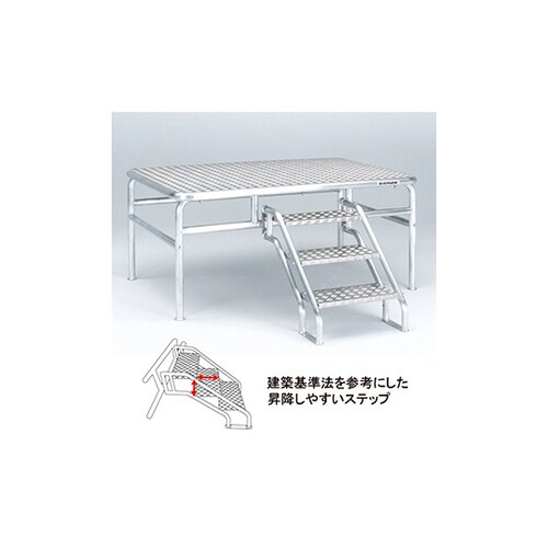 朝礼台 オールアルミ 180EV