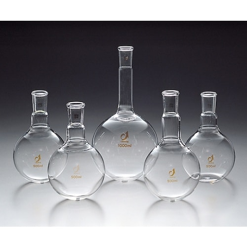 丸底フラスコシアン蒸留I型用1000爪付 透明摺