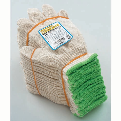 綿100%軍手「こどもてぶくろ12双組」M