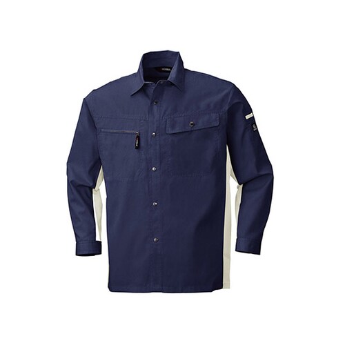 長袖シャツ グレー 6655−58−EL