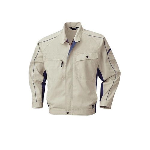 長袖ジャケット GRY×BL 6657−61−5L