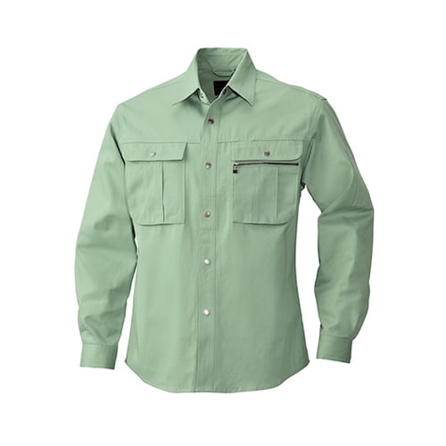 長袖シャツ グリーン 857−23−L
