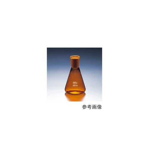 共通摺合せ三角フラスコ(茶) 100mL24/40