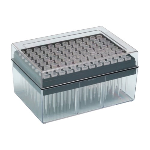 10μLチップ シリコナイズ システムラック 滅菌