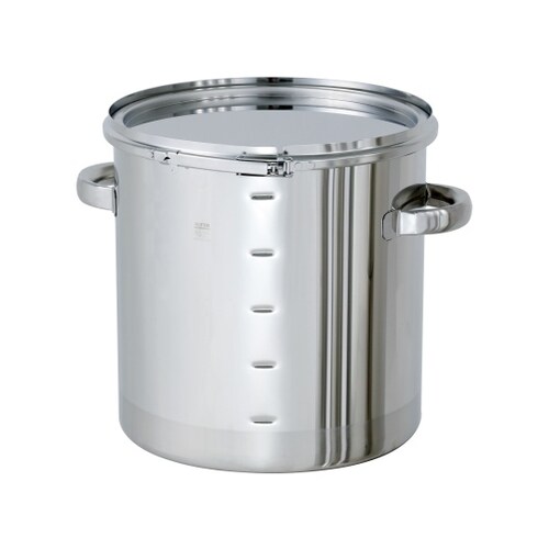 ステンレス密閉容器 目盛付 (バンド式) 300L