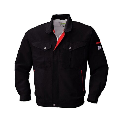 長袖ジャケット BK×RD 5617−74−L