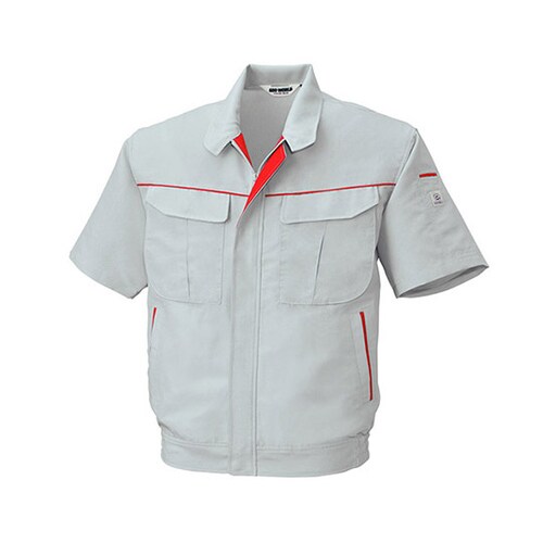 半袖ジャケット GRY×RD 5628−64−L