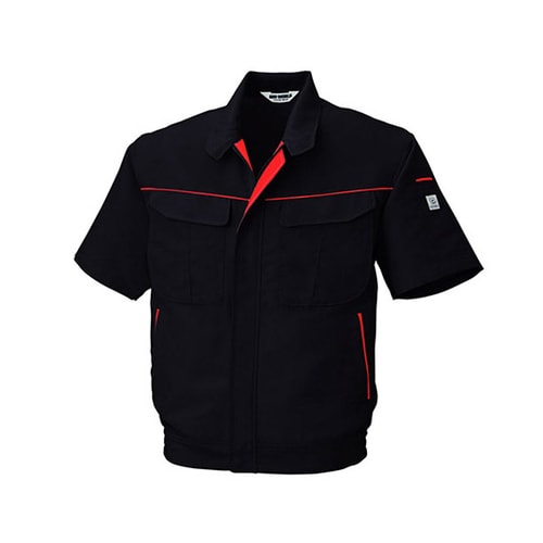 半袖ジャケット BK×RD 5628−74−M