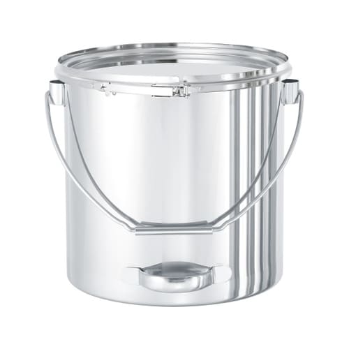 吊り下げ式下部取っ手付ステンレス密閉容器 25L