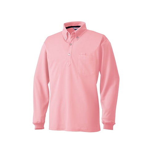 長袖ポロシャツ ピンク 235−41−LL