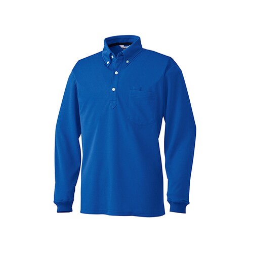 長袖ポロシャツ ブルー 235−53−SS