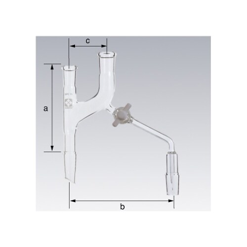 SPC分留頭流下流量調節コック付SPC−15−15