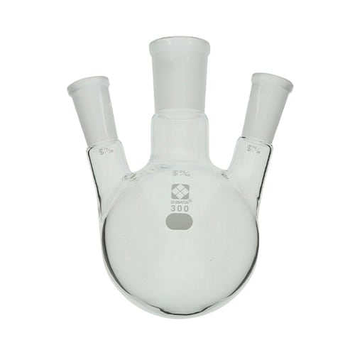 共通摺合三口丸底フラスコ 300mL 19300