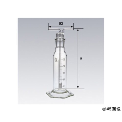 SPCガス洗浄びん 中管 500mL用
