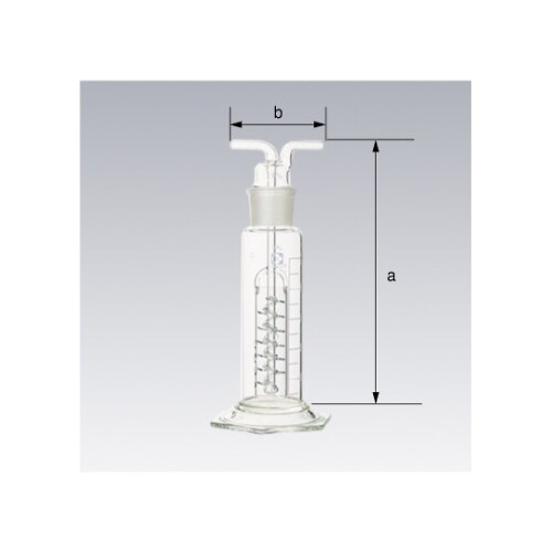 共通摺合ガス洗浄びん 市瀬式 500mL