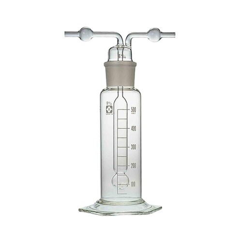 共通摺合ガス洗浄びん ムエンケ式 500mL