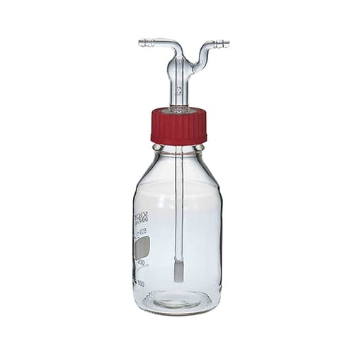 ねじ口洗浄びん 円筒フィルター付 500mL