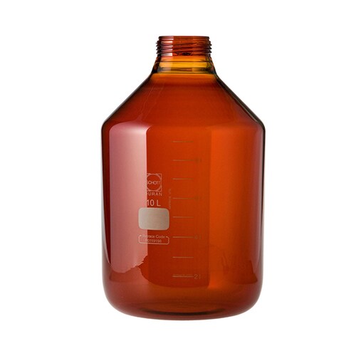 ねじ口びん 広口 茶褐色 びんのみ 10L