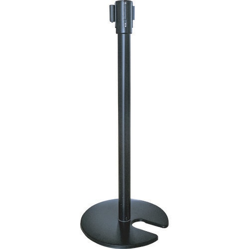 ベルト付きポールくぼみ型ブラック