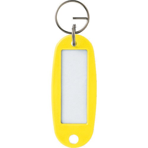 キーホルダー名札ハードタイプ10枚黄