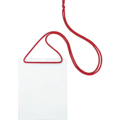 簡易吊り下げ名札イベントサイズ10枚赤