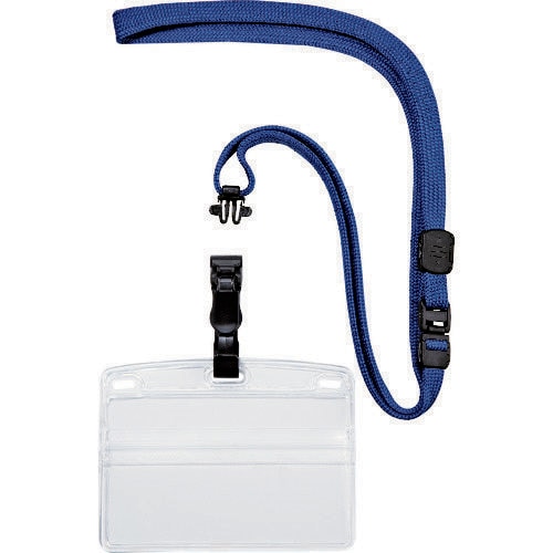 吊り下げ名札脱着式名刺サイズ10枚青