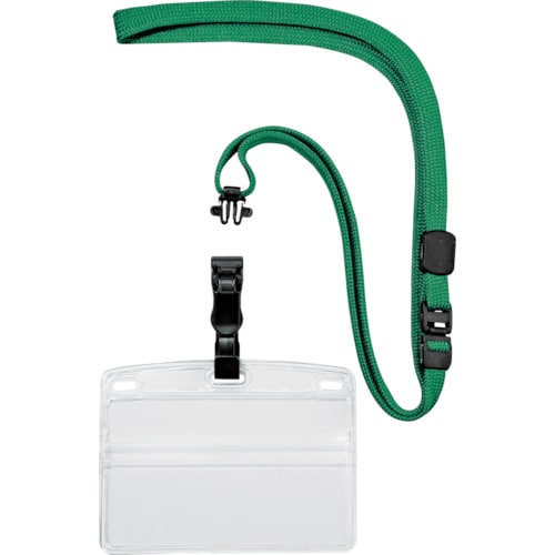 吊り下げ名札脱着式名刺サイズ10枚緑