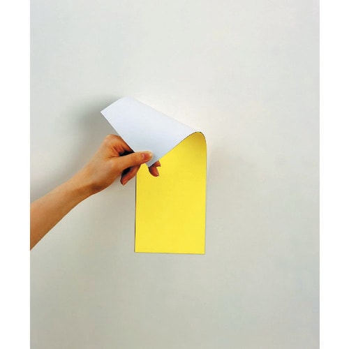 マグネット両面カラーシート黄白