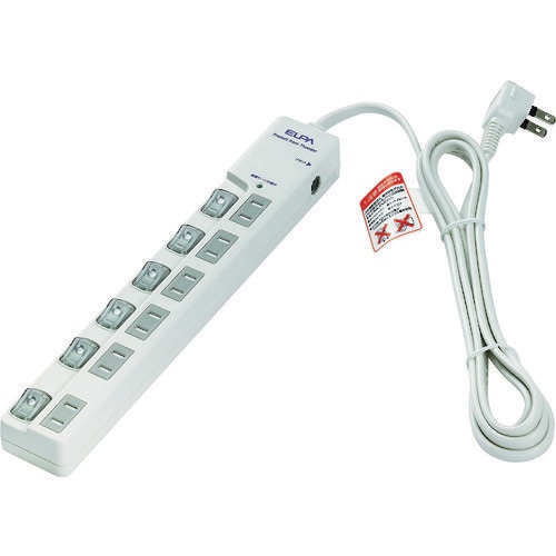 ELPA LEDスイッチ付タップウエブレーカー付