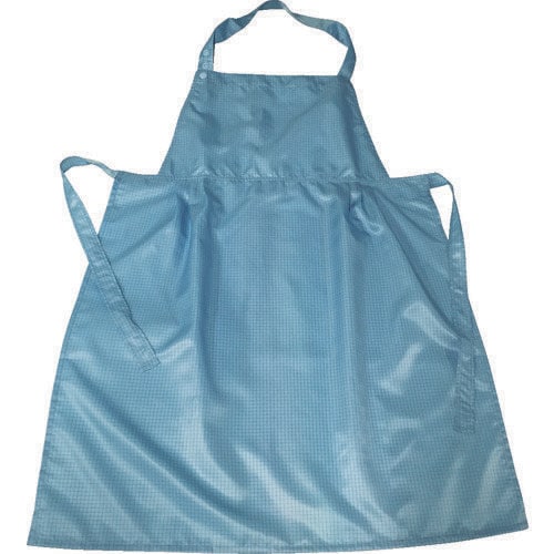 クリーンルーム用エプロン 青