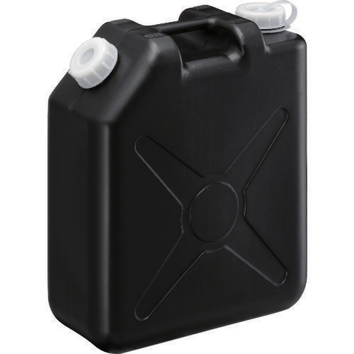 0207BK扁平缶 ノズル無20L 黒