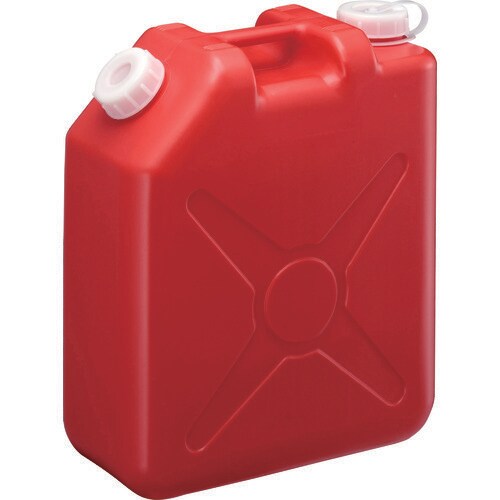 0207R 扁平缶 ノズル無20L 赤