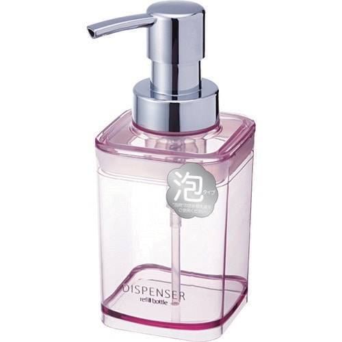 ディスペンサー泡タイプAN300クリアピンク
