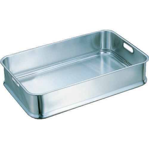 18−8給食バット手穴付610×385×130