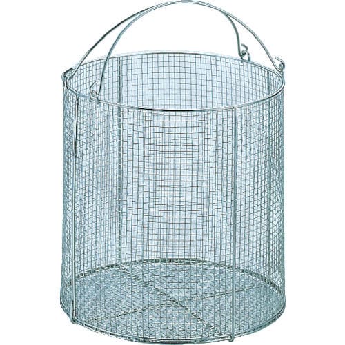 ステンレス丸型洗浄カゴ小