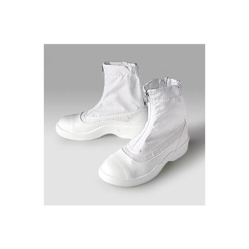 静電安全靴セミロングブーツホワイト25.0cm