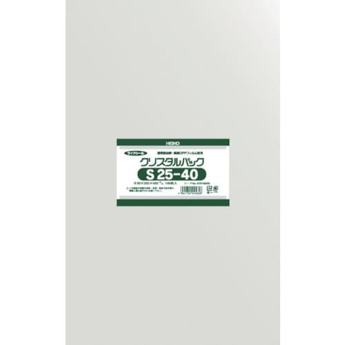 OPP袋テープなしクリスタルパックS25−40