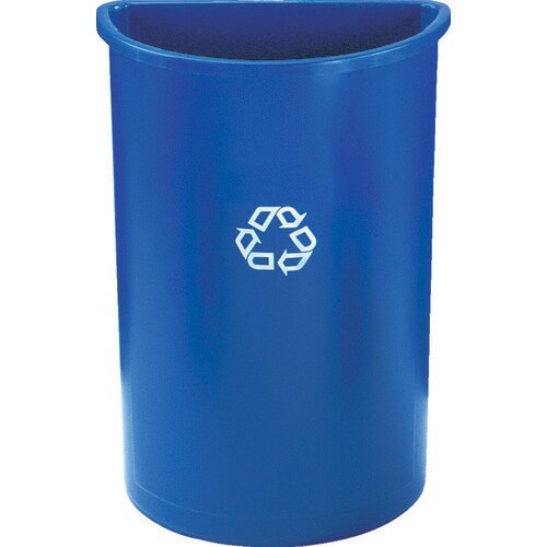 ハーフラウンドリサイクルコンテナブルー